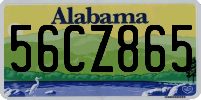 AL license plate 56CZ865