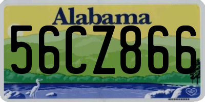 AL license plate 56CZ866