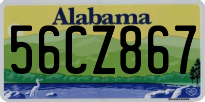 AL license plate 56CZ867