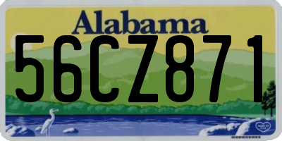 AL license plate 56CZ871