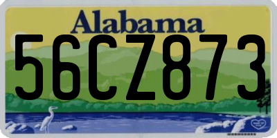 AL license plate 56CZ873