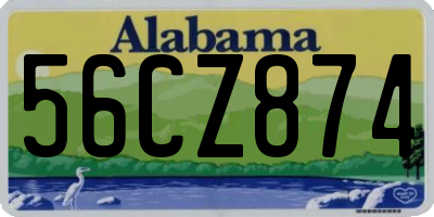 AL license plate 56CZ874