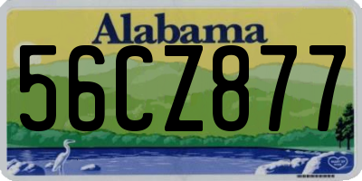 AL license plate 56CZ877