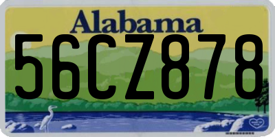 AL license plate 56CZ878
