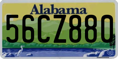 AL license plate 56CZ880
