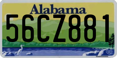 AL license plate 56CZ881