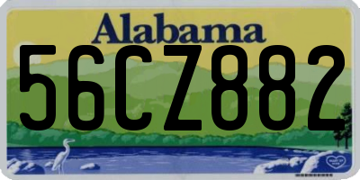 AL license plate 56CZ882