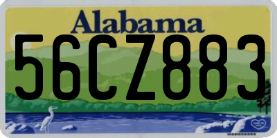 AL license plate 56CZ883