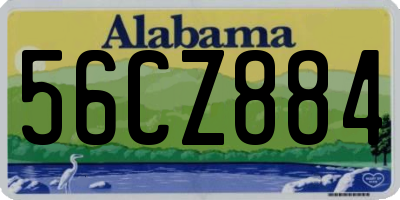 AL license plate 56CZ884
