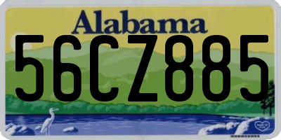 AL license plate 56CZ885