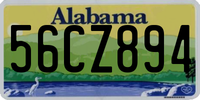 AL license plate 56CZ894