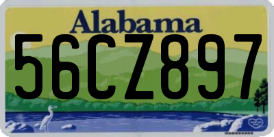 AL license plate 56CZ897