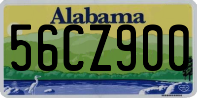 AL license plate 56CZ900