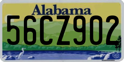 AL license plate 56CZ902