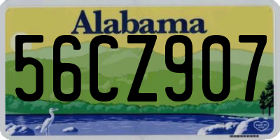 AL license plate 56CZ907