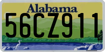 AL license plate 56CZ911