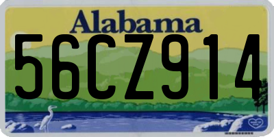 AL license plate 56CZ914