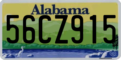 AL license plate 56CZ915