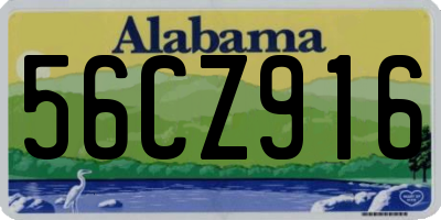 AL license plate 56CZ916