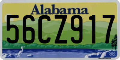 AL license plate 56CZ917