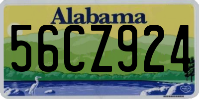 AL license plate 56CZ924