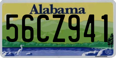 AL license plate 56CZ941
