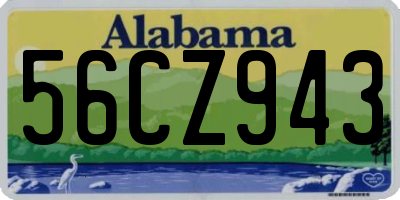 AL license plate 56CZ943