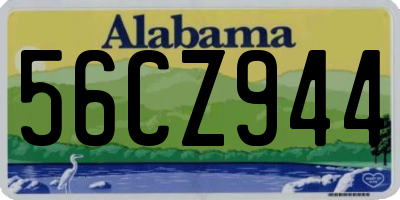 AL license plate 56CZ944