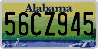 AL license plate 56CZ945