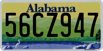 AL license plate 56CZ947