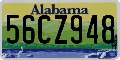 AL license plate 56CZ948