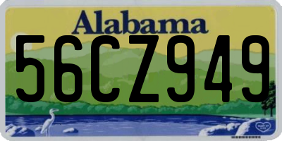 AL license plate 56CZ949