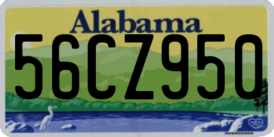 AL license plate 56CZ950
