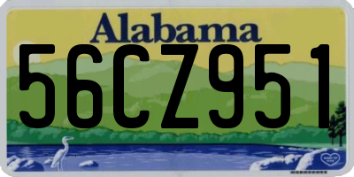 AL license plate 56CZ951