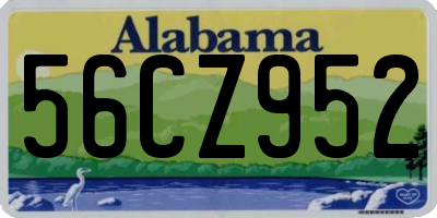 AL license plate 56CZ952
