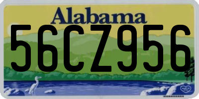 AL license plate 56CZ956