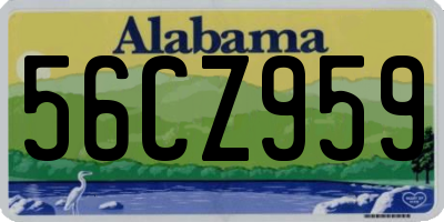 AL license plate 56CZ959