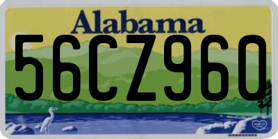 AL license plate 56CZ960