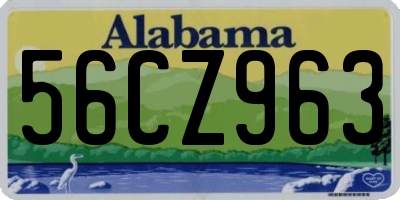 AL license plate 56CZ963