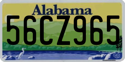 AL license plate 56CZ965