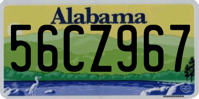 AL license plate 56CZ967