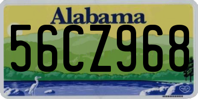 AL license plate 56CZ968