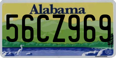 AL license plate 56CZ969