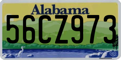 AL license plate 56CZ973