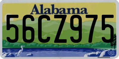AL license plate 56CZ975
