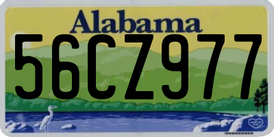 AL license plate 56CZ977