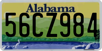 AL license plate 56CZ984