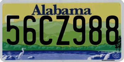 AL license plate 56CZ988