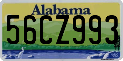 AL license plate 56CZ993