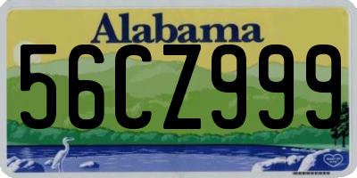 AL license plate 56CZ999